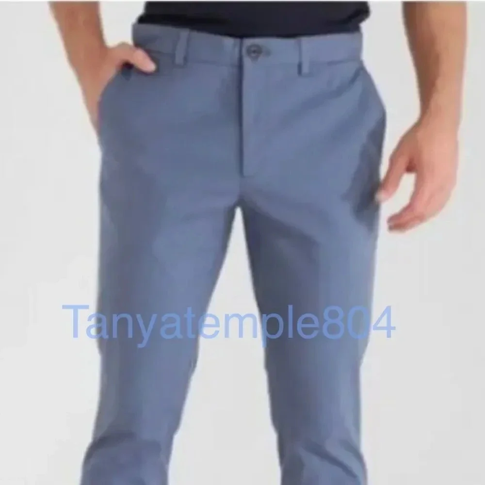 Banana Republic Men's Slim Fit Flat Front Pants Blue - Size 38x30
